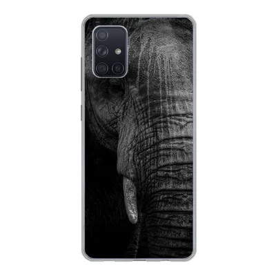 Produktbild von MuchoWow® Handyhülle Schutzhülle Hülle für Samsung Galaxy A51 Elefant - Tier - Porträt Silikon Softcase Handy Hülle - Schutzabdeckung
