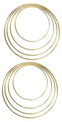 Produktbild von 8 Stück Runde Metallringe für Bastelprojekte