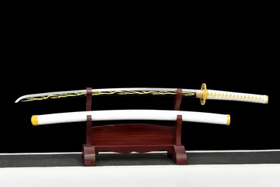 Produktbild von Zenitsu Agatsuma Edelstahl-Katana / 103 cm