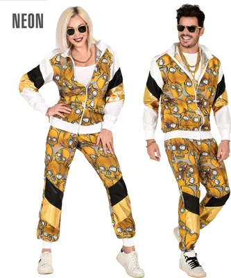 Immagine prodotto di Tuta da allenamento TOTENKÖPFE NERO / ORO (top, pantaloni) taglia L