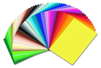 Produktbild von Fotokarton 50 x 70 cm 50 Bogen in 50 Farben sortiert 300 g/qm