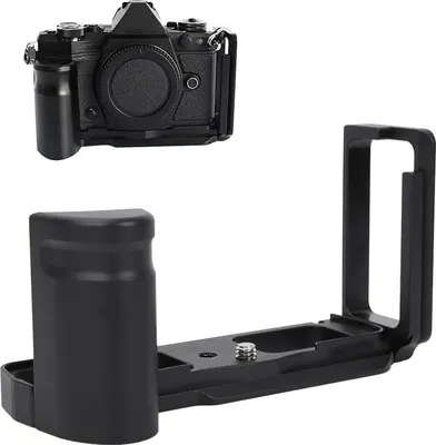 Image de Support de plaque en L pour appareil photo, serrage rapide, usinage CNC, professionnel, résistant à l'usure, pour Olympus OMD EM5 Shutterbug sans miroir