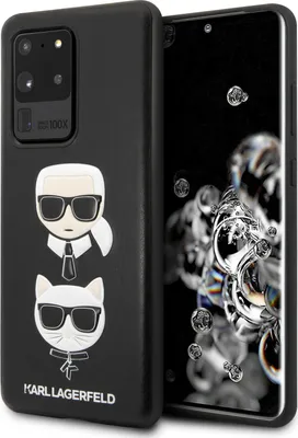 Zdjęcie produktu dla Karl Lagerfeld Embossed Case Karl & Choupette - Etui Samsung Galaxy S20 Ultra