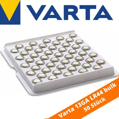 Produktbild von 50 x Varta V13GA LR44 LR1154 357 AG13 Alkaline 1,5V Batterie Knopfzelle bulk