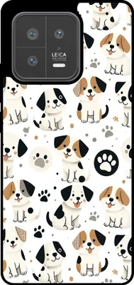 Productafbeelding van Smartphonica TelefoonkofferGeschikt voor Xiaomi 13, met opdruk van honden - TPU achterkant, telefoonhoesje met hondenmotief