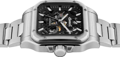 Image de Ingersoll Hommes Montre analogique Sport en acier inoxydable Montre-bracelet argent UIN14501