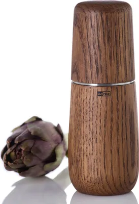 Produktbild von AdHoc MP713 Salzmühle oder Pfeffermühle Yono 18cm, Edelstahl | Eiche dunkel
