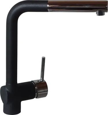 Produktbild von VAF Einhebelmischer mit Brausekopf - Schwarz, Chrom, Hochdruck