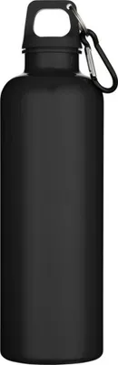 Image de Floso - Bouteille d'eau « Oregon », plastique recyclé, fermeture mousqueton, 750 ml PF4957 (taille unique) (noir)