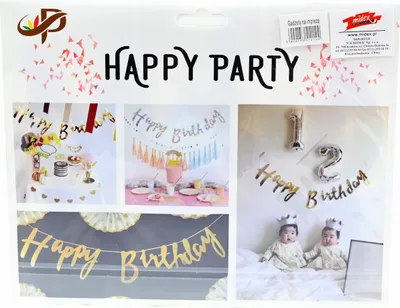 Produktbild von Happy Birthday Girlande 300cm - Bunter Geburtstagsbanner Party Deko Kindergeburtstag