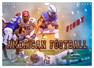 Produktbild von American Football - Fight (Wandkalender 2027 DIN A4 quer), CALVENDO Monatskalender