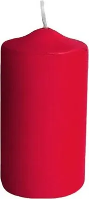 Produktbild von 8x Stumpenkerzen Ø 40 x 80 mm 10 Stunden Brenndauer rot