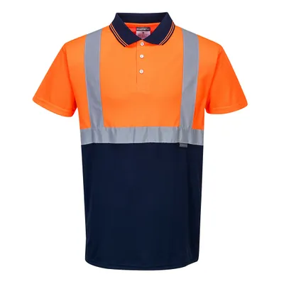 Produktbild von Portwest S479 Zweifarbiges Polo Shirt Orange/Navy Gr. S
