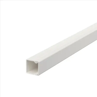 Produktbild von OBO Bettermann Vertr Wand- und Deckenkanal 20x20x2000 PVC rws WDK20020RW 2 Stk