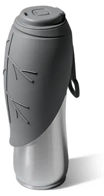 Hundewasserflasche 720 ml Edelstahl, faltbare Schale, Vakuum isoliert