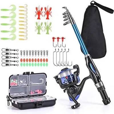 Produktbild von PolkaHome® Angel-Set mit Teleskoprute und Wurfrolle