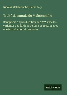 Produktbild von Traité de morale de Malebranche