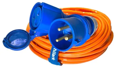 Image de Câble d'extension PUR H07BQ-F, 3 x 2,5, orange, 1 mètre