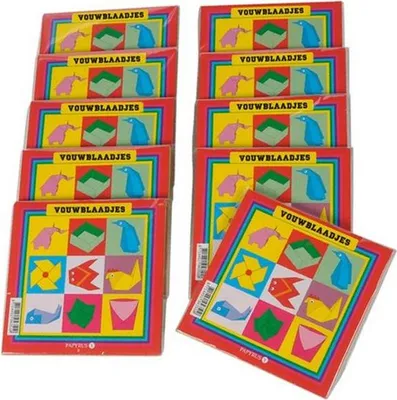 Produktbild von Papyrus - Faltenblätter Papyrus Quadrat 20x20cm | PAK A 90 Blatt | 10 Stück