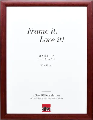 Produktbild von Effektrahmen für Fotos aus Holz, Profil 43, rot, 18x32 cm, mit Museumsglas