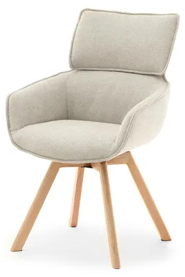 Produktbild von ARISAY Polsterstuhl – Beige/Eiche