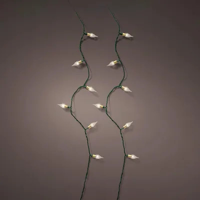 LED-Lichterkette warmweiß 1790 cm, 8 Funktionen, Flackereffekt