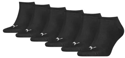 Obrázok produktu pre Ponožky Puma Sneaker Socken Plain, čierne, balenie 6 kusov, veľkosť: 43-46