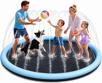 Produktbild von Wasserspielmatte 170 cm, mit Brunnen für Kinder, für Garten