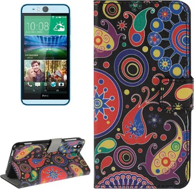 Produktbild von Handyhülle Tasche für Handy HTC Desire Eye Motiv Abstrakt Farbflash