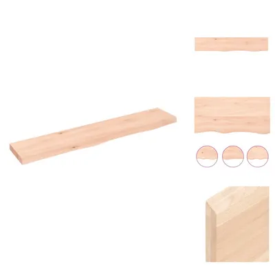 Obrázek produktu pro vidaXL Nástěnná police 100x20x4 cm dubový masiv neošetřený - Nástěnné police
