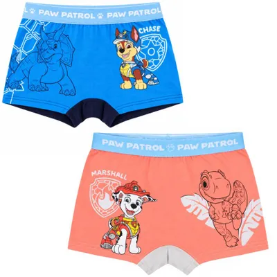 Produktbild von Paw Patrol Dino Film Jungen Boxershorts Unterhose 2er Pack Gr. 98-128 - 122/128, Bunt