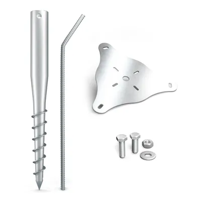 Produktbild von MAXERIO® 60 cm Anchor-Set (Duplex-Beschichtung); Schirmständer; Fahnenmast + Zubehör; Ø 60 x 2; M12