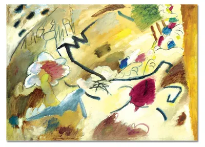 Image de Giallobus - Improvisation avec des chevaux - Vassily Kandinsky - 100L x 70l cm - Tableau - Verre acrylique