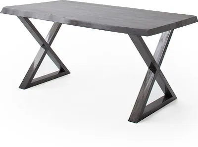 Produktbild von Baumkantentisch >Calabria< in Akazie grau / antik  - 220x79,5x100 (BxHxT)