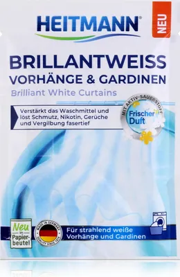 Produktbild von Heitmann Brillantweiss Vorhänge & Gardinen 50g - Löst Nikotin uvm. (1er Pack)