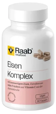 Produktbild von Raab Vitalfood Eisen Komplex Kapseln 40g