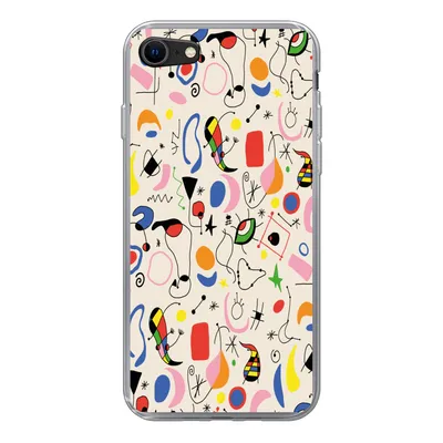 Produktbild von MuchoWow® Handyhülle Schutzhülle Hülle für iPhone SE 2022 Muster - Abstrakt - Kunst Silikon Softcase Handy Hülle - Schutzhülle