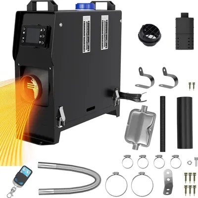 Chauffage Diesel 8kW 12 V Air Diesel Chauffage, Air Heater Avec LCD Telecommande Pour Voiture Camion Bus Avec Bluetooth Rouge 96166478