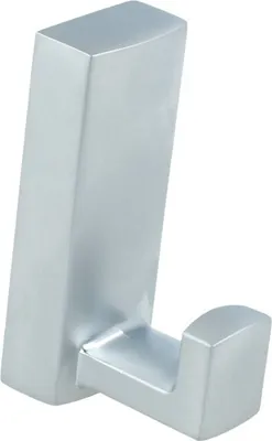 Produktbild von Kleiderhaken aus Metall Chrom matt Garderobenhaken Mantelhaken Wandhaken Jackenhaken