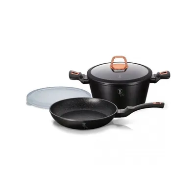 Image de Berlinger Haus Casserole et Poêle BH-7741 Granit Noir