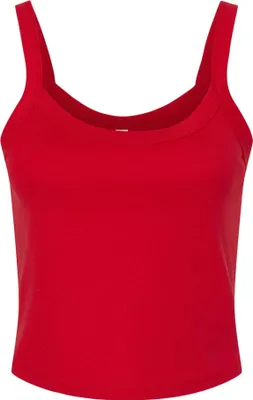 Image de Bella + Canvas - Haut sans manches pour femmes, avec bretelles, micro-côtes BC7203 (XL) (rouge)