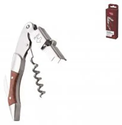 Immagine prodotto di VACUVIN Levatappi Cameriere Push Wood In Legno E Acciaio Inox