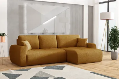 Produktbild von Emoebel24 Ecksofa mit Schlaffunktion und Bettkasten 280x142x87 cm UNO