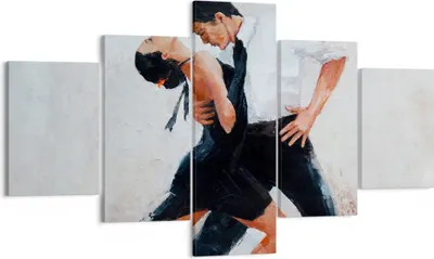 Produktbild von Bild auf Leinwand - Leinwandbild - tanzen sie - 125x70cm - Wand Bild - Wanddeko - Wandbilder - Leinwanddruck - Bilder - Kunstdruck - Wanddekoration - Leinwand bilder - Wandkunst - EA125x70-3771