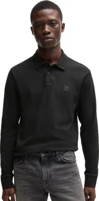 Produktbild von BOSS 2-Knopf-Polo Baumwolle Slim Fit Schwarz