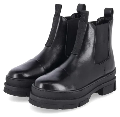 Image de Bottes Chelsea pour femmes Copenhagen Shoes, modèle YOU AND ME LOW, en cuir lisse noir, taille 37
