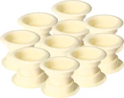 Immagine prodotto di KOTARBAU® Set di 10 griglie d'aria tonde in plastica per porte del bagno