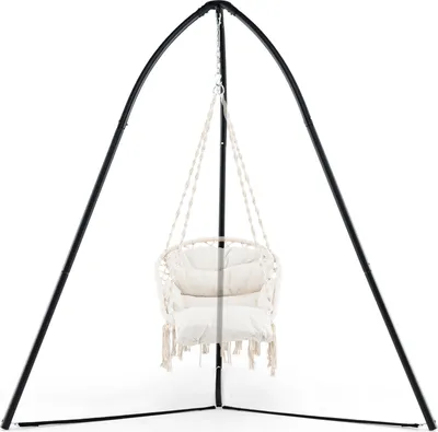 Produktbild von GOPLUS Hängesessel Gestell, Ständer für Hängesessel, Metallgestell bis 200kg belastbar, Hängestuhlgestell Hängesitzständer stabil & sicher, Gestell Ständer für Hängekorb Hängestuhl