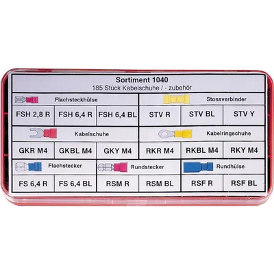 Produktbild von Wentronic Sortiment 1040, Blau, Rot, Gelb
