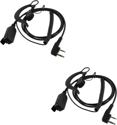 Immagine prodotto di Retevis EEK016 Cuffia radio 2 pin, vivavoce, compatibile RT24 RT27 RT85 RT86 RA685 RT619, cuffia radio bidirezionale con microfono